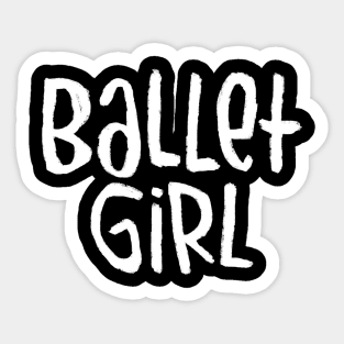 Ballet Dance Mom, Typography Ballet Mom Sticker